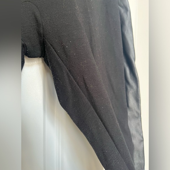 Spanx assets black legging with faux leather stripe size xl item 07-05 - Picture 5 of 12